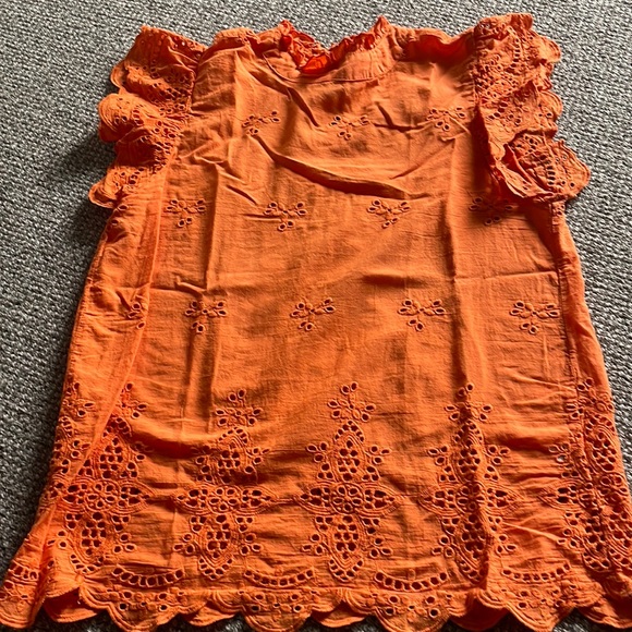 EUC Cute Orange THML top Sz S - Picture 1 of 4